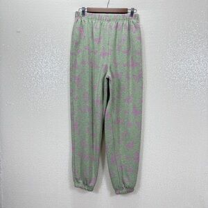 NEW Girl Order Butterfly Acid Wash Jogger Pants Green Pink Size 8 UO